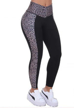 Bon Bon Up Stamped Animal Print Sport Leggings with Inner Body Shaper (REF.1106)