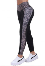 Bon Bon Up Stamped Animal Print Sport Leggings with Inner Body Shaper (REF.1106)