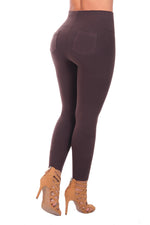 Bon Bon Up Women’s Cotton Leggings with Internal Shaper Pockets and Butt Lifter (REF.1165)