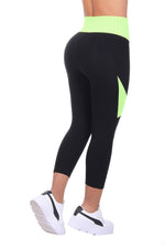 Bon Bon Up Green Waist Leggings with Internal Body Shaper and Butt Lifter (REF.1222)