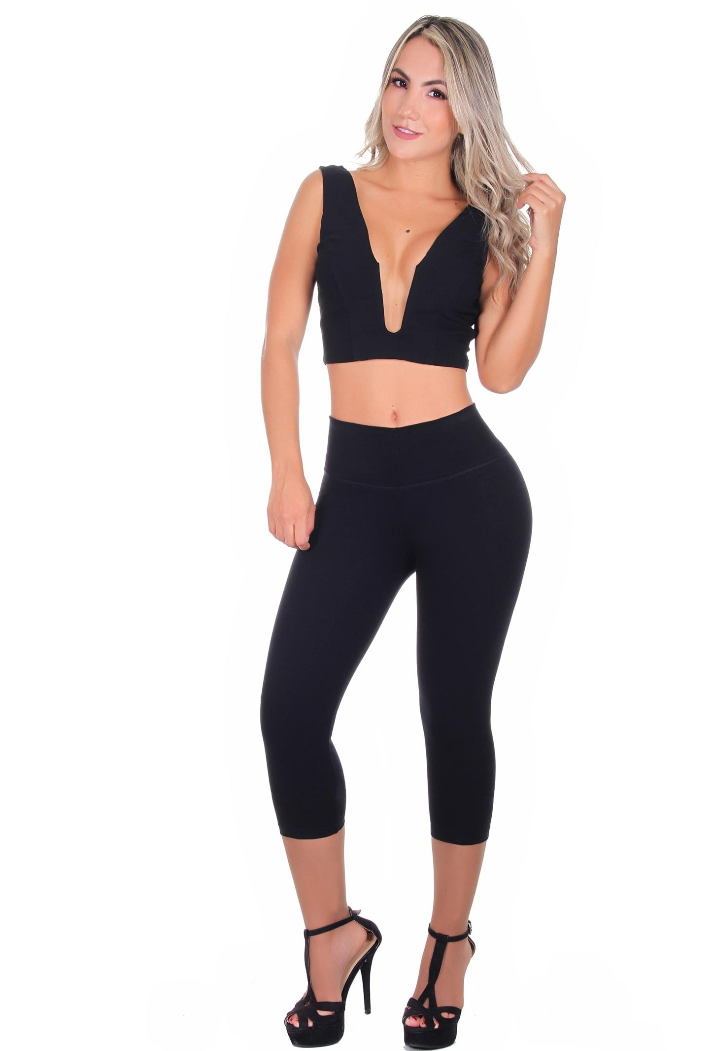 Bon Bon Up Designed Legging for Women with Internal Body Shaper and Butt Lifter (REF.1010)