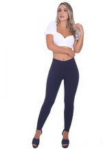 Bon Bon Up Blue Designed Legging for Women with Internal Body Shaper and Butt Lifter (REF.1013)