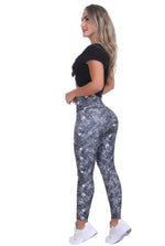 Bon Bon Up Designed Legging for Women with Internal Body Shaper and Butt Lifter (REF.1126)