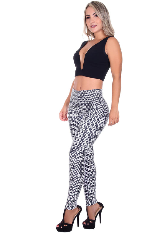 Bon Bon Up Designed Legging for Women with Internal Body Shaper and Butt Lifter (REF.1128)