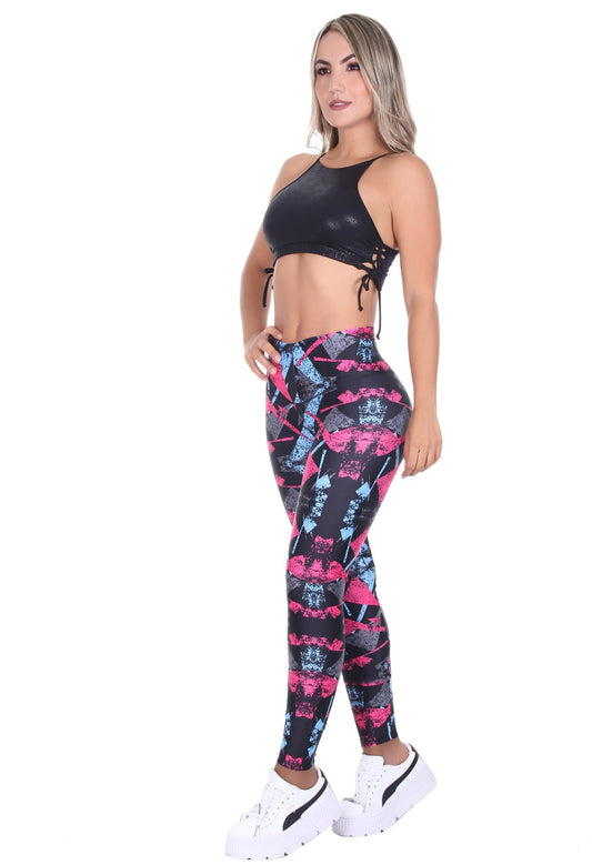 Bon Bon Up Multicolor Designed Legging for Women with Internal Body Shaper and Butt Lifter (REF.1160)