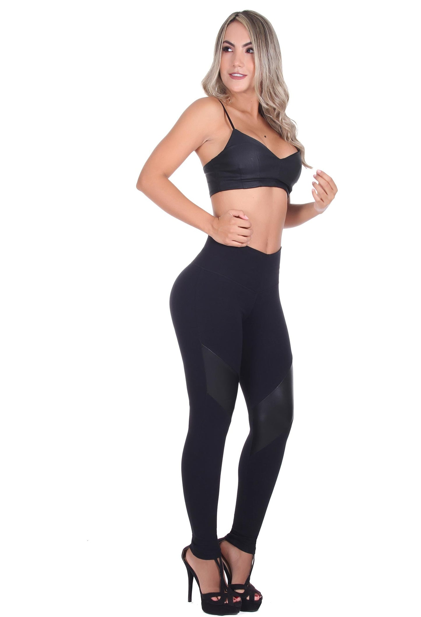 Bon Bon Up Designed Legging for Women with Internal Body Shaper and Butt Lifter (REF.1193)