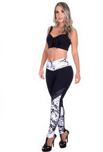 Bon Bon Up Designed Legging for Women with Internal Body Shaper and Butt Lifter (REF.1219)