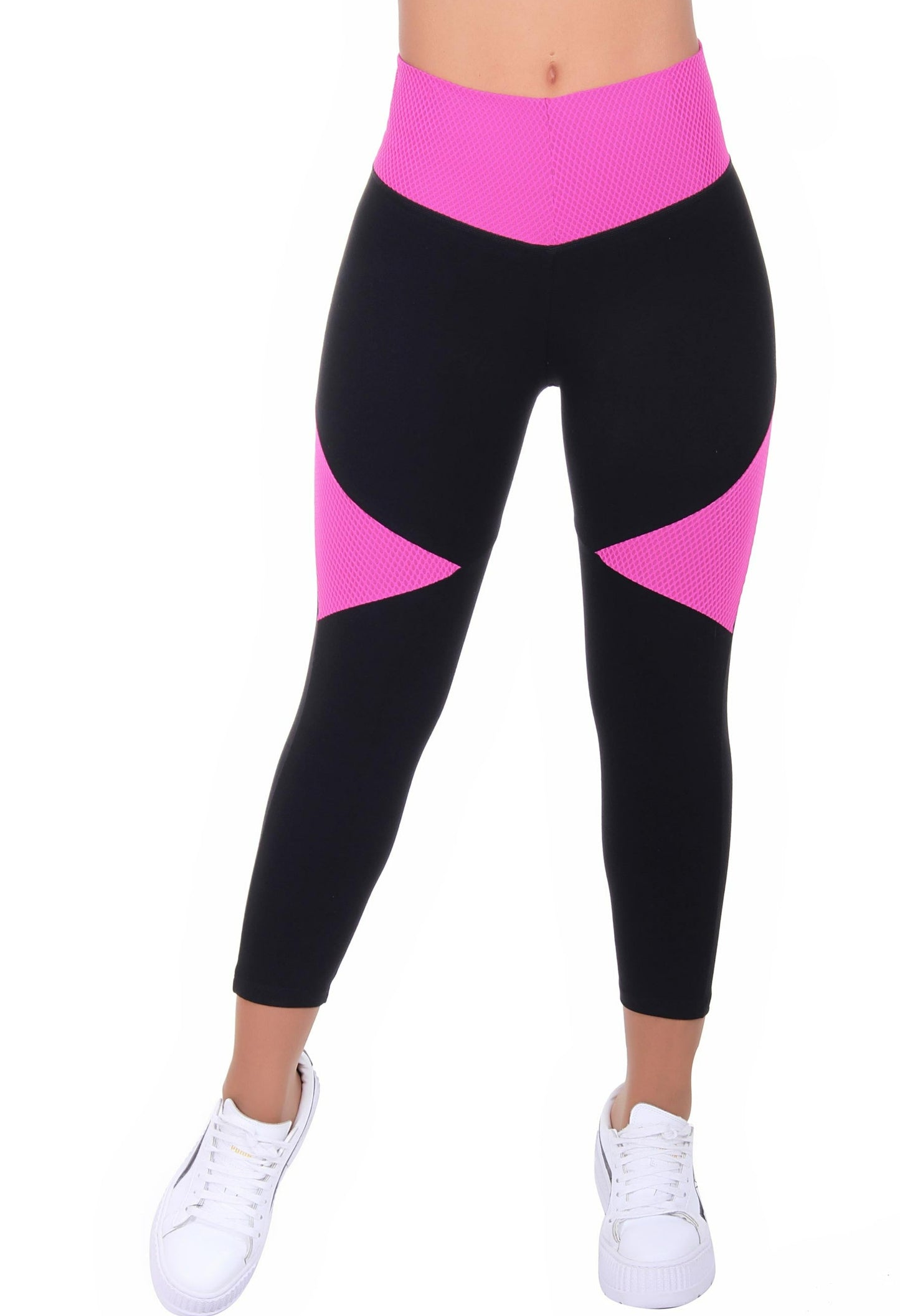 Bon Bon Up Designed Legging Pink for Women with Internal Body Shaper and Butt Lifter (REF.1223)