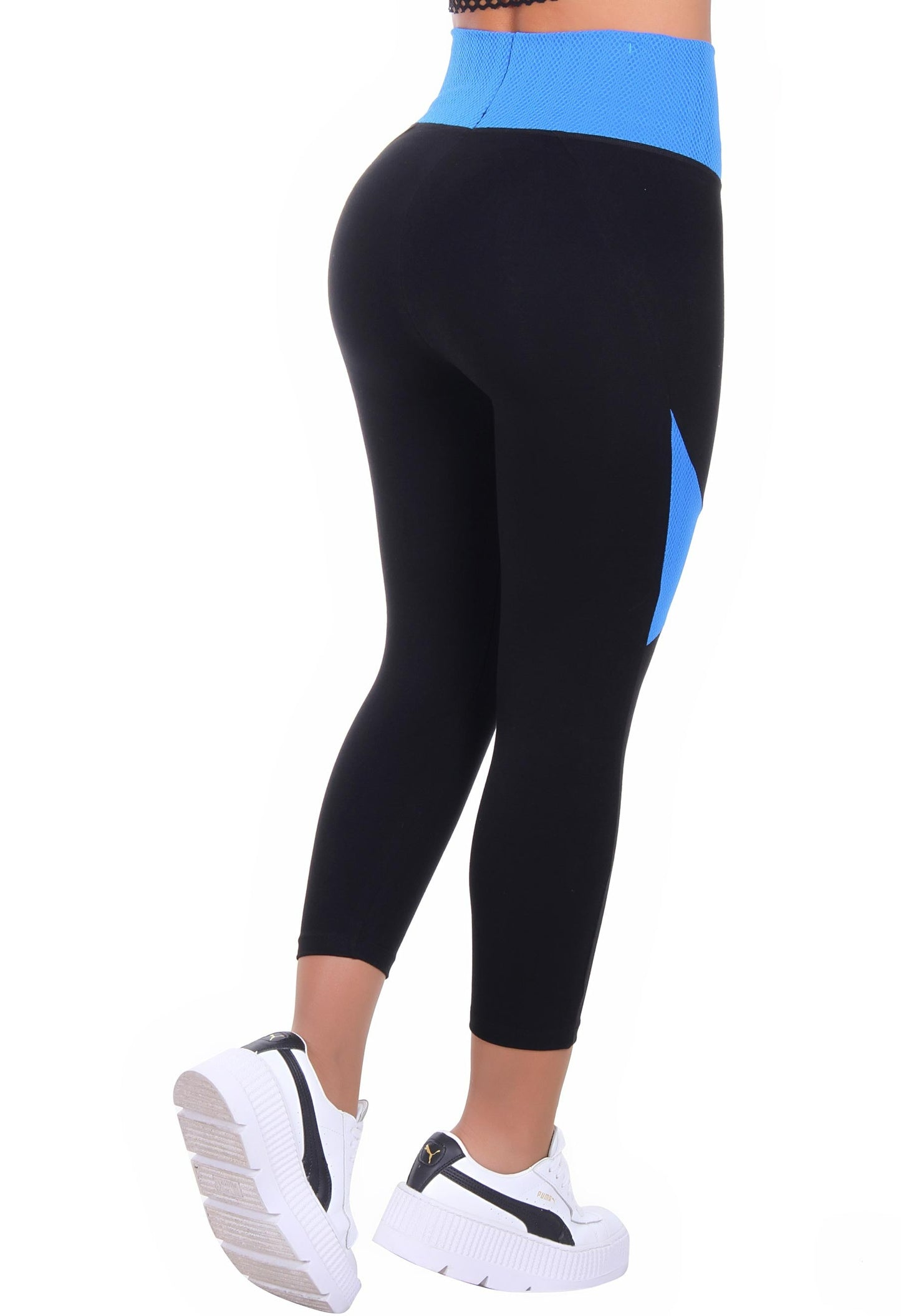 Bon Bon Up Designed Legging Blue for Women with Internal Body Shaper and Butt Lifter (REF.1224)