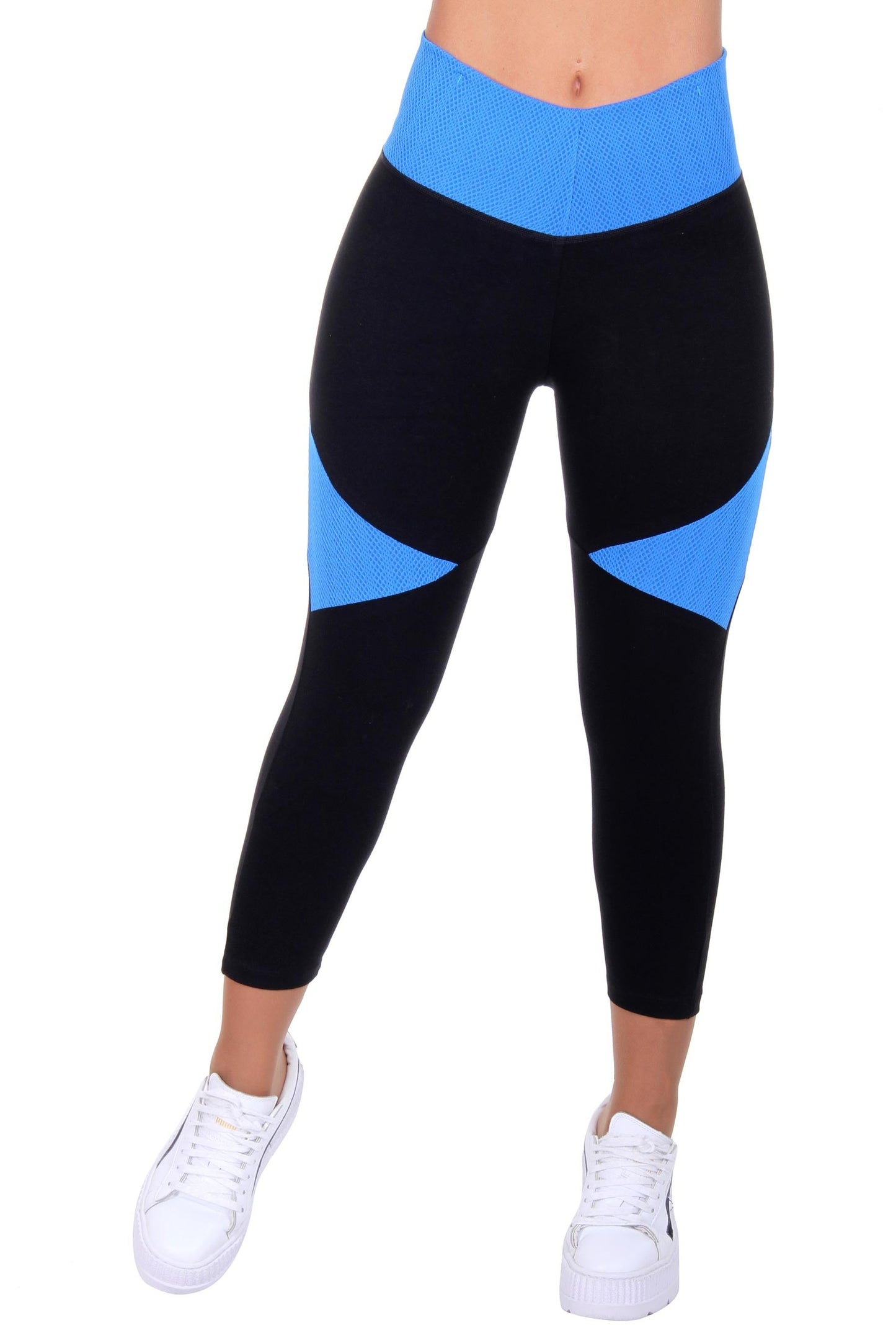 Bon Bon Up Designed Legging Blue for Women with Internal Body Shaper and Butt Lifter (REF.1224)