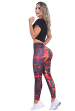 Bon Bon Up Multicolored Stamped Sport Legging with Internal Body Shaper and Butt Lifter (REF.1073)