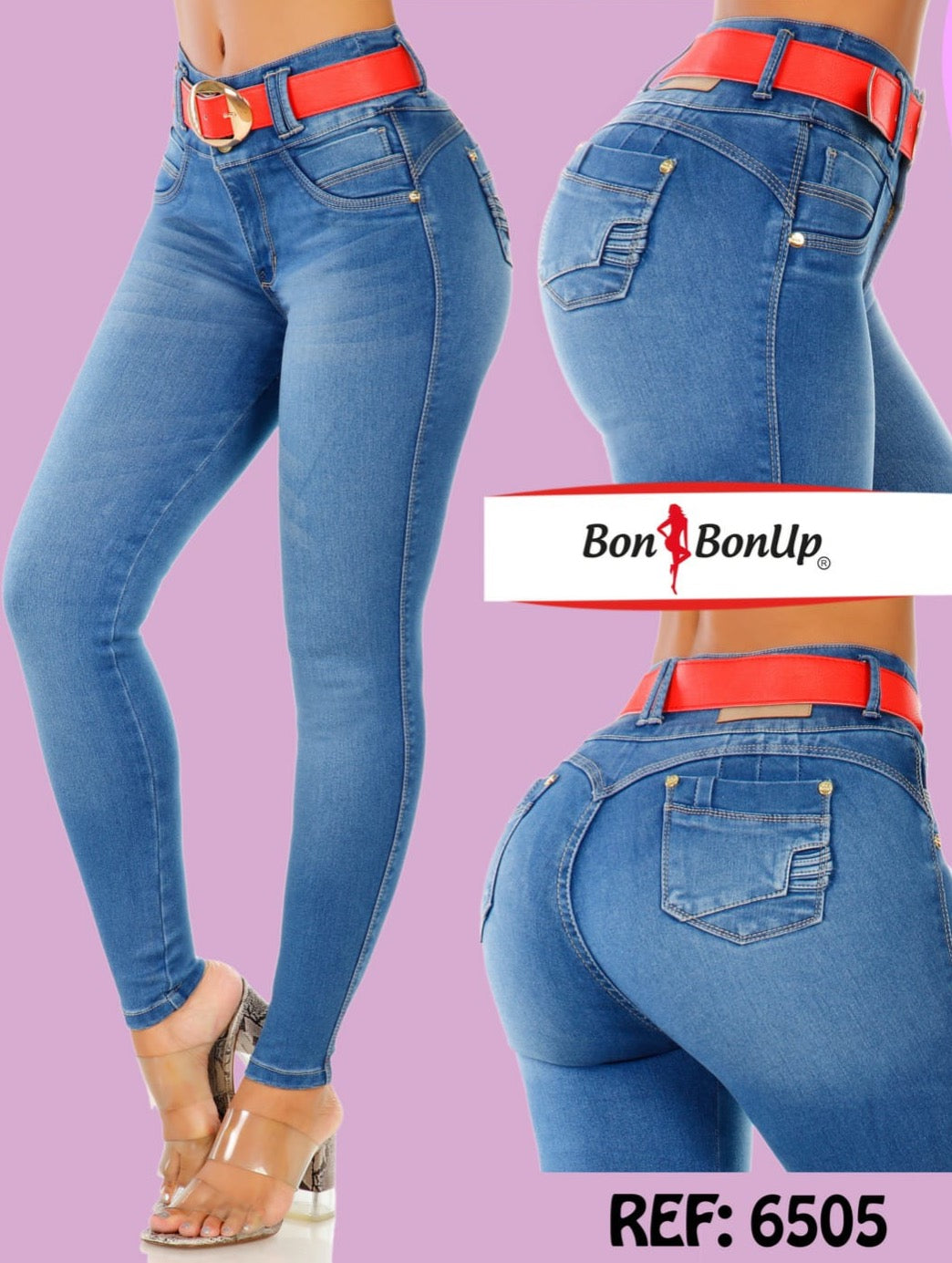 Bon Bon Up Jeans Levanta cola jeans colombianos butt lifter (REF.6505)