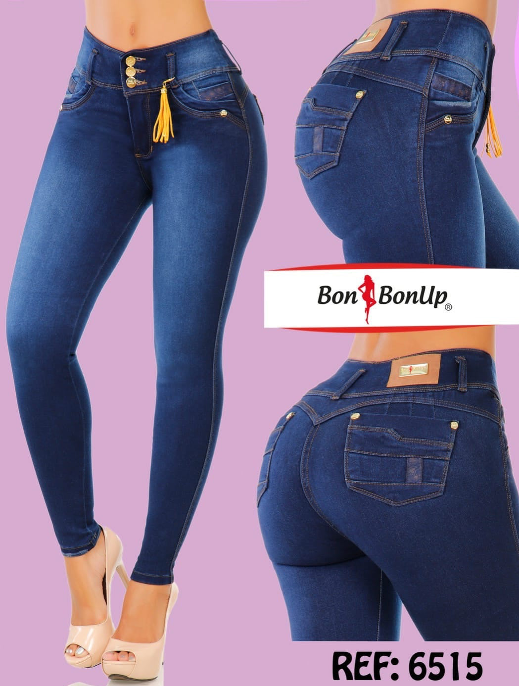 Bon Bon Up Jeans Levanta cola jeans colombianos butt lifter (REF.6515)